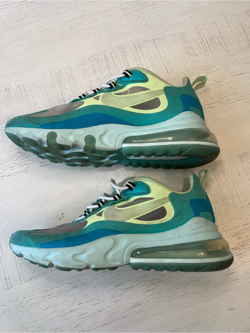 Nike Air Max React 270 Hyper Jade Sneakers - Picture 6 of 8
